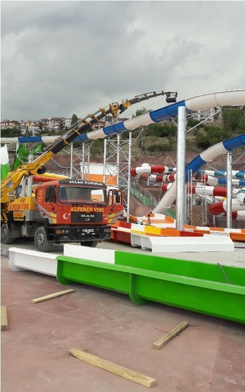 Ankara'da vinç firmaları arasındaki işlerimizden bir kare.