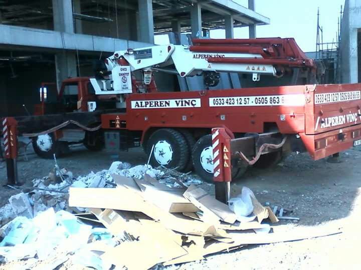 Ankara vinç ile makina taşıma.